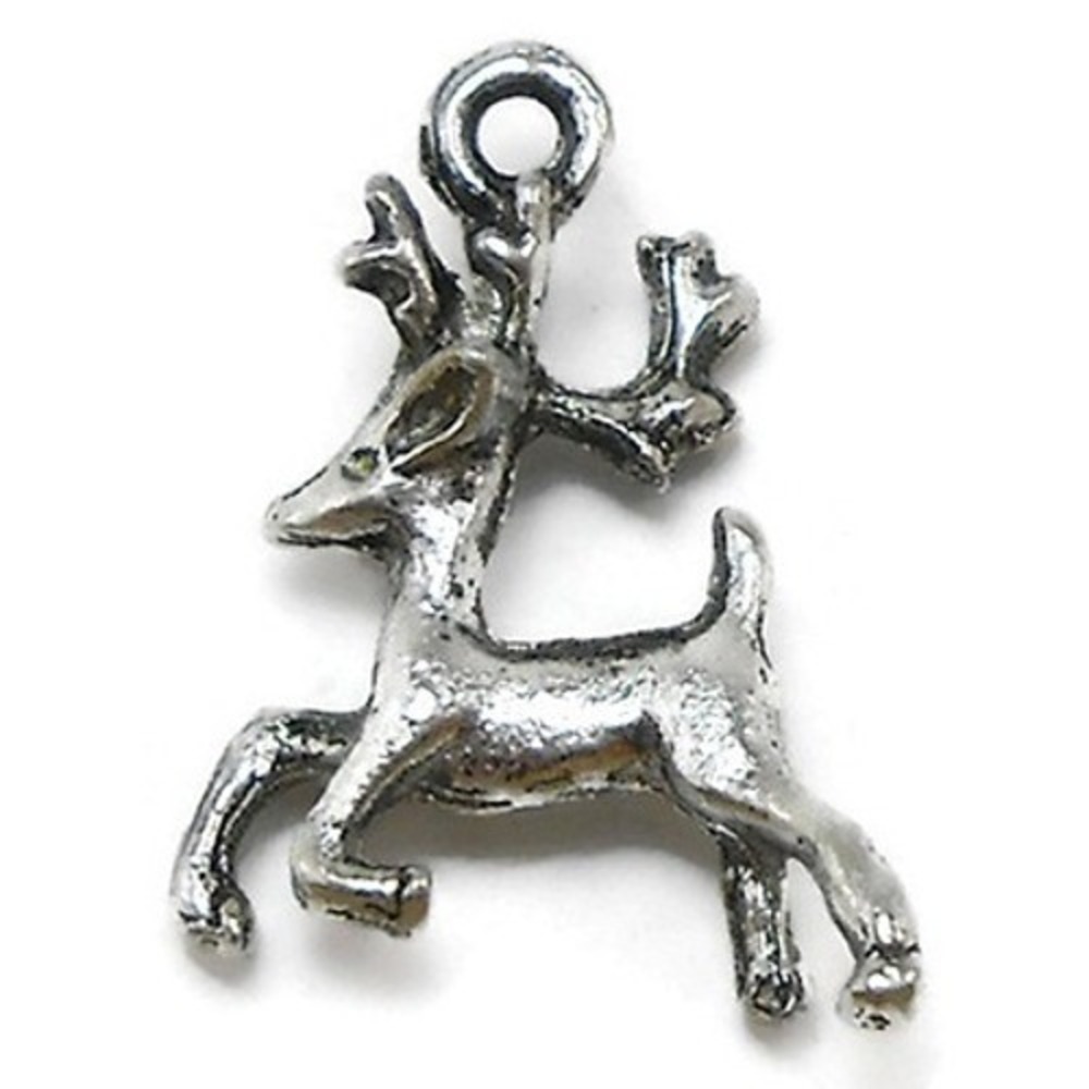 6pcs‎ Deer Charms reindeer christmas, jewelry making supplies